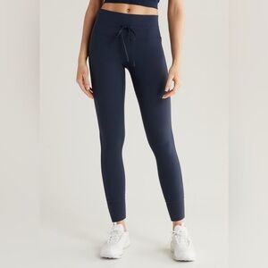 Zella Studio Luxe High Waist Drawstring Ankle Leggings